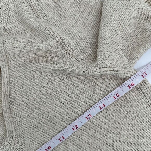 Free People Criss Cross Tunic Sweater V-Neck Long Sleeve Cream Size M - Picture 10 of 12